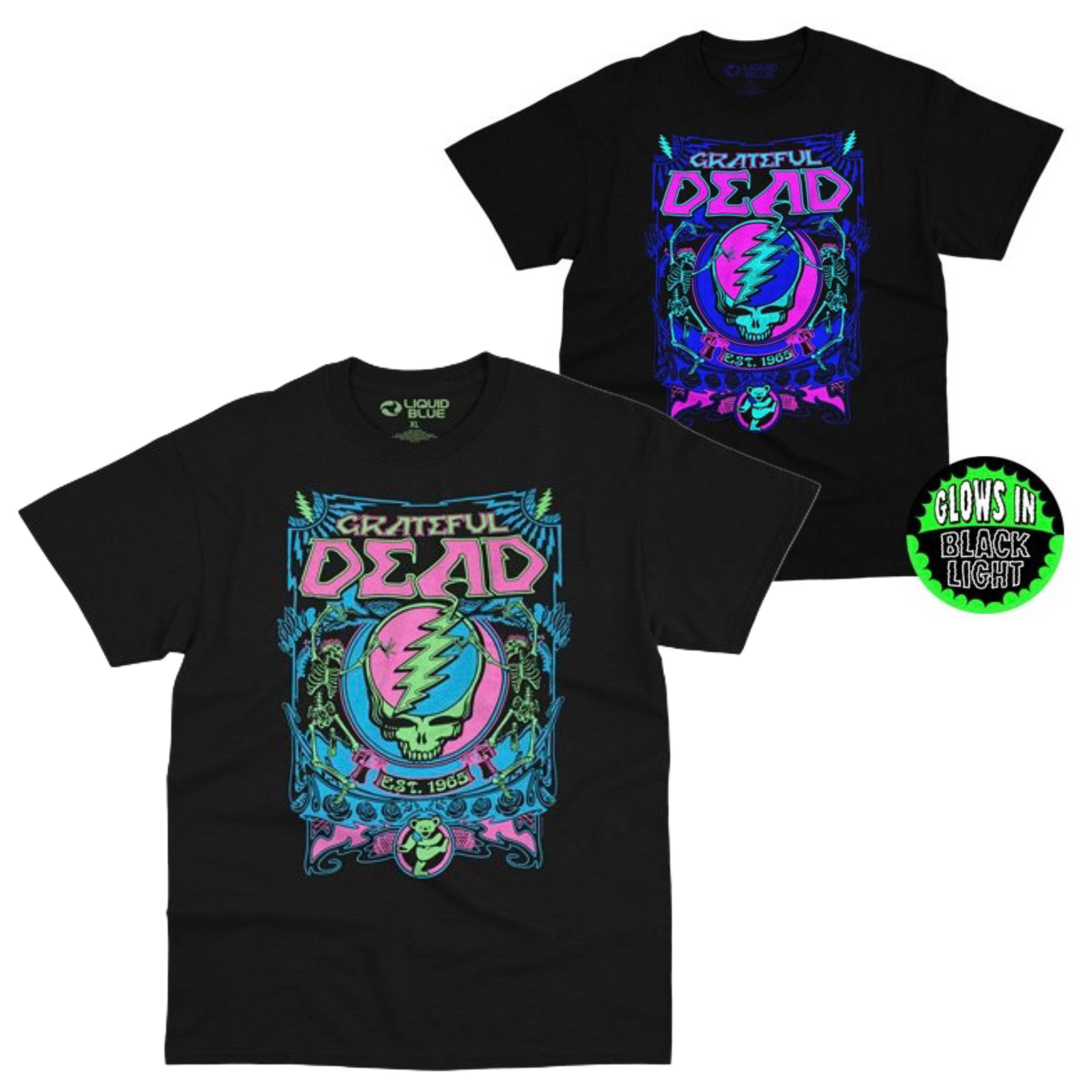 🇺🇸[PREORDER] เสื้อวง GRATEFUL DEAD T-SHIRT รวมลายสุดฮิต ลิขสิทธิ์แท้ LIQUID BLUE จาก USA