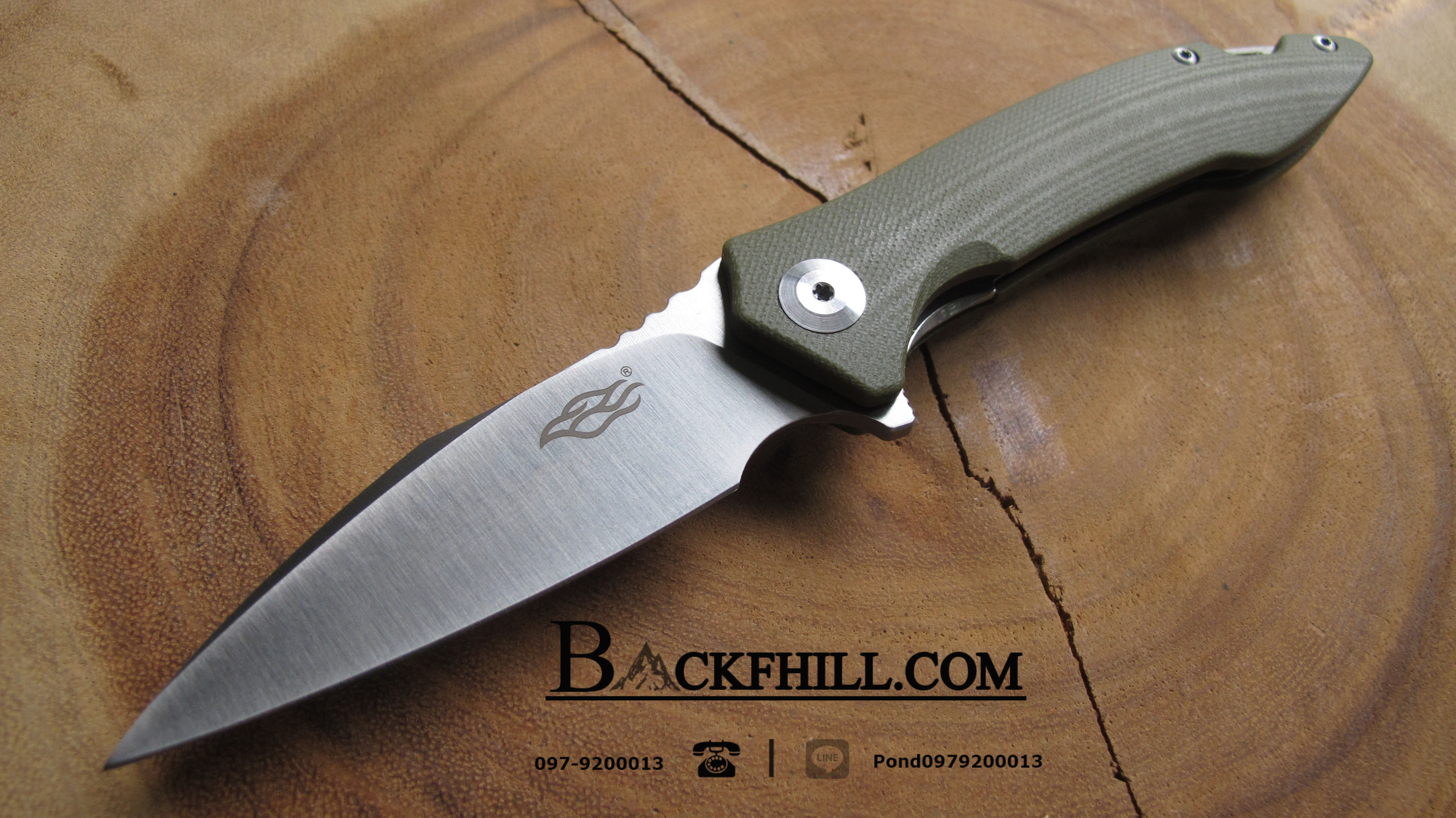 มีดพับ Ganzo กานโซ่ รุ่น FH51-GR / D2 Steel / ของแท้ 100%