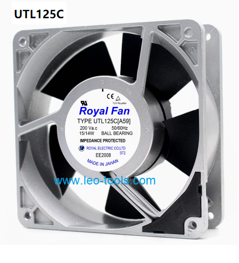UTL125C(A59) 200V 15/14W 50/60Hz Royal Fan