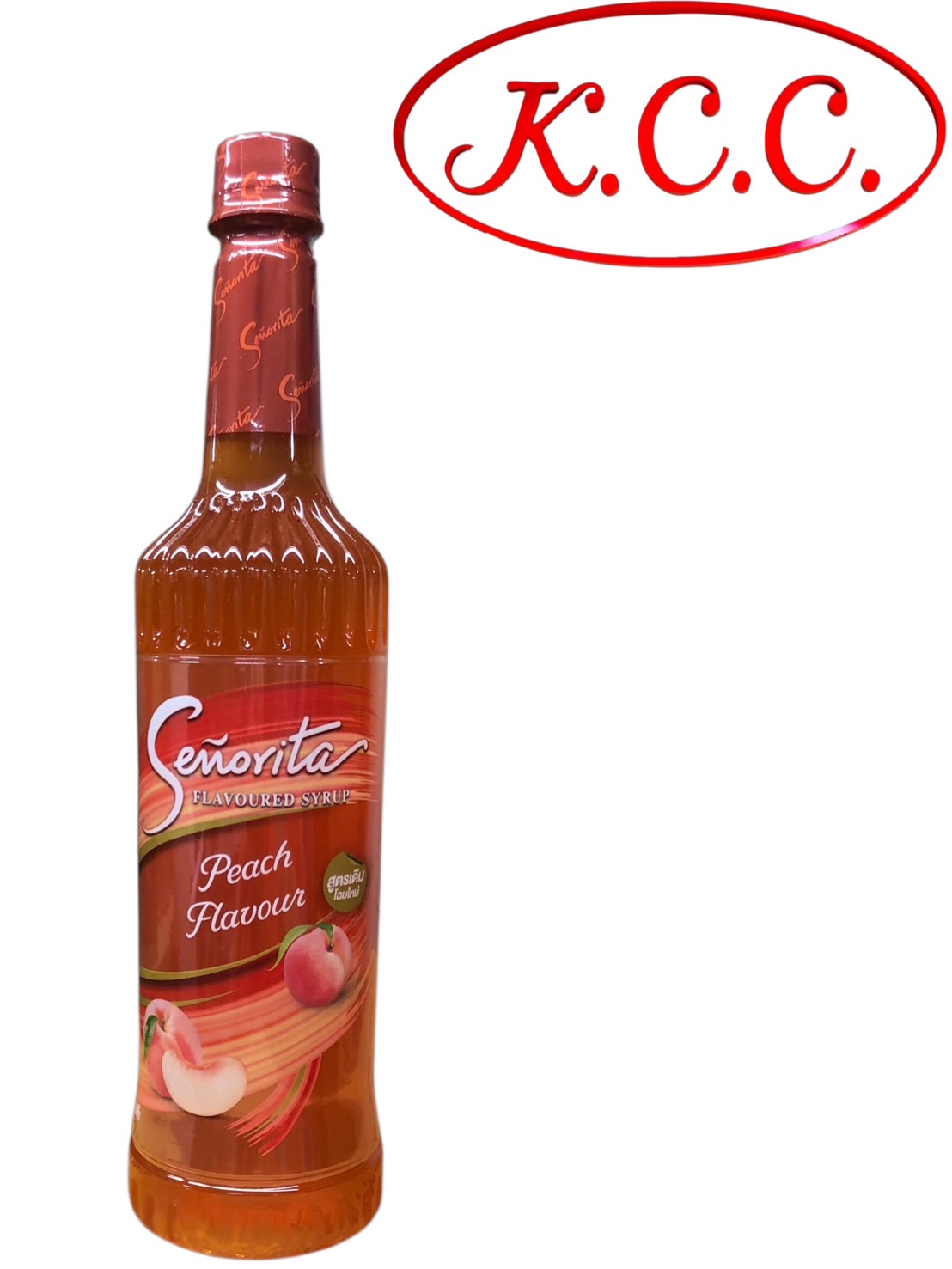 น้ำเชื่อมกลิ่น พีช 750ml. ตราเซนญอริตา