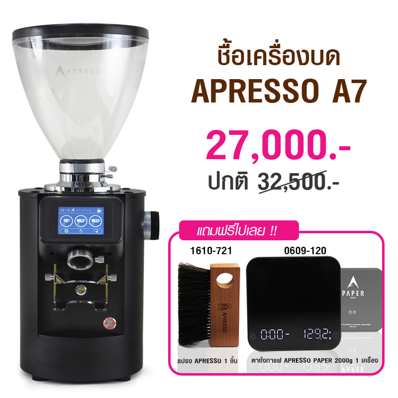 APRESSO A7 Digital coffee grinder with Dia.83mm Burrs and 1.5 kg Beans Jar-Free SCALE 200G