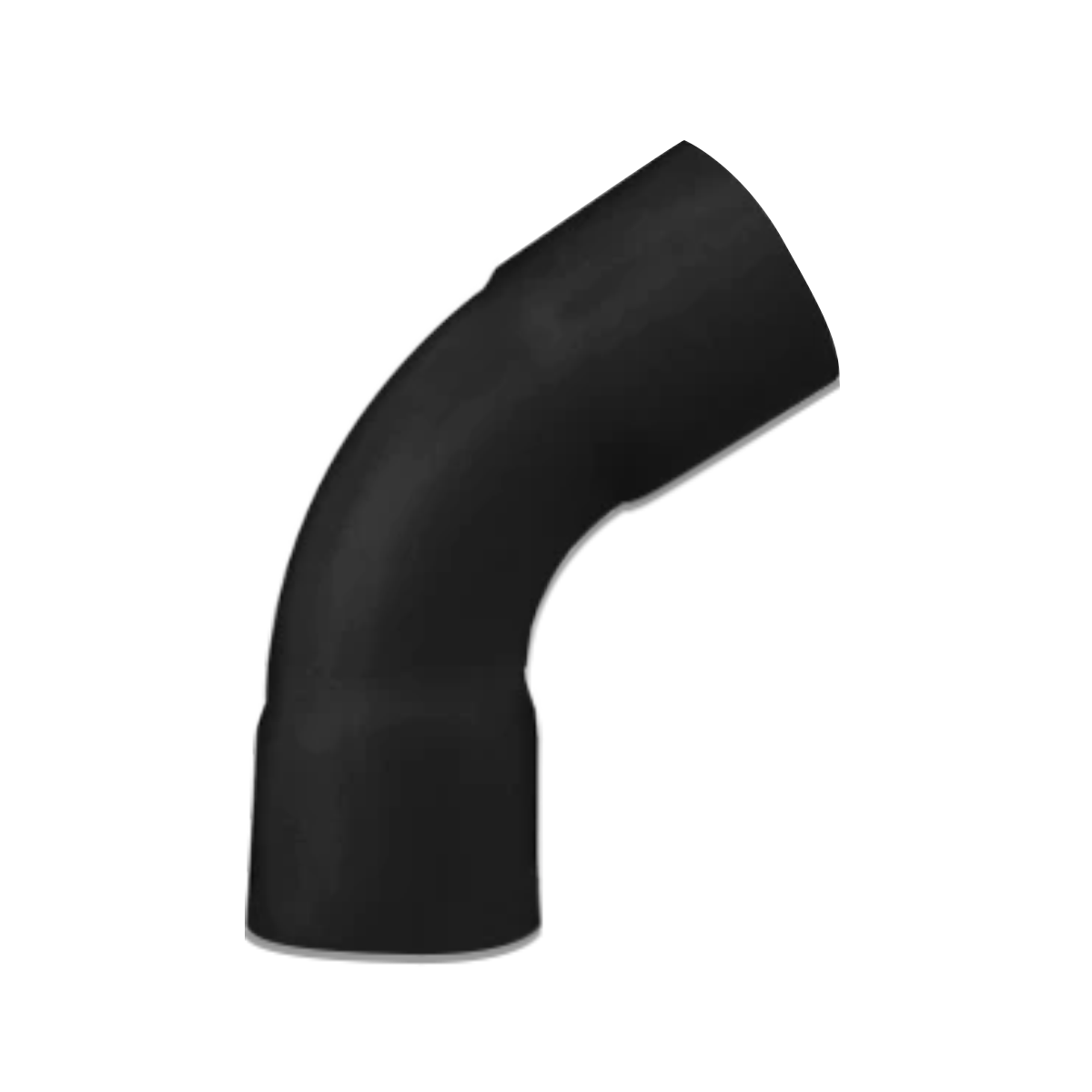 ข้อโค้ง(ทำมือ)45 NANO 18(1/2")ดำ HB45-18B (100 ชิ้น/กล่อง)