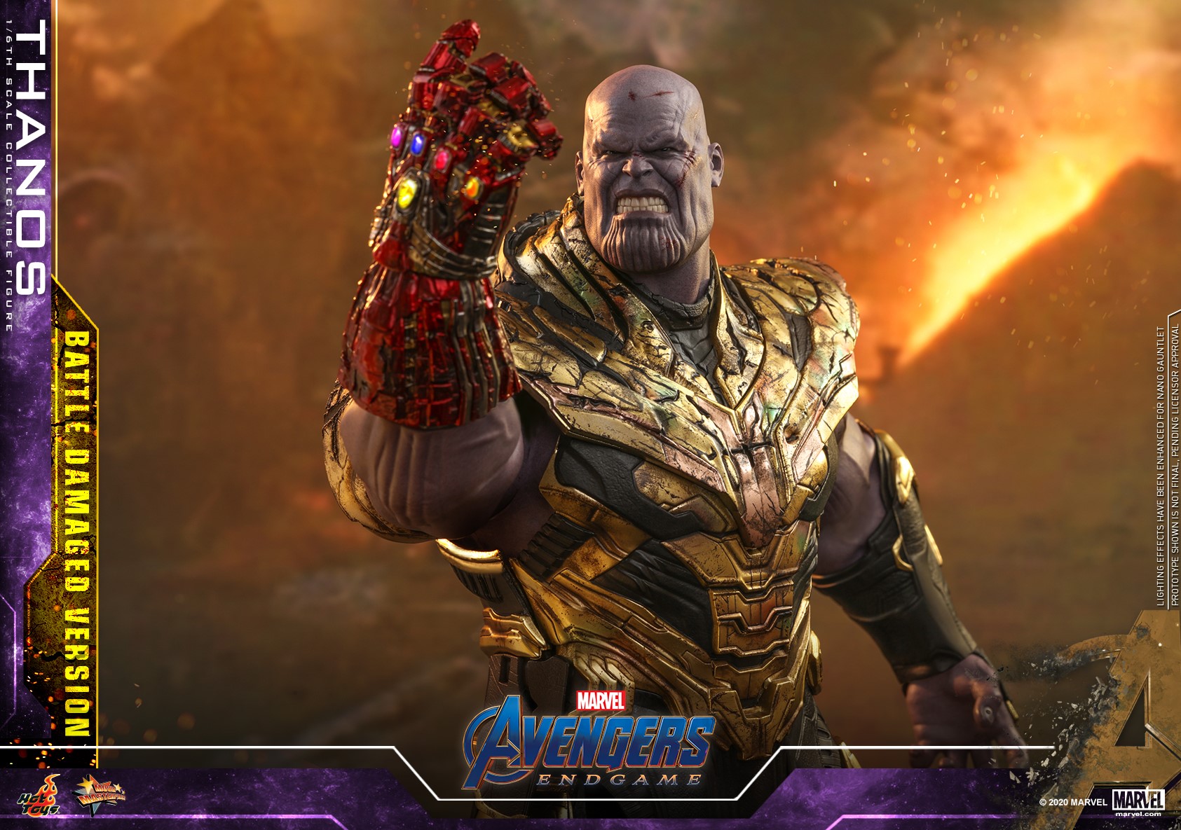 Hot Toys MMS564 Avengers: Endgame - Thanos (Battle Damaged Version)