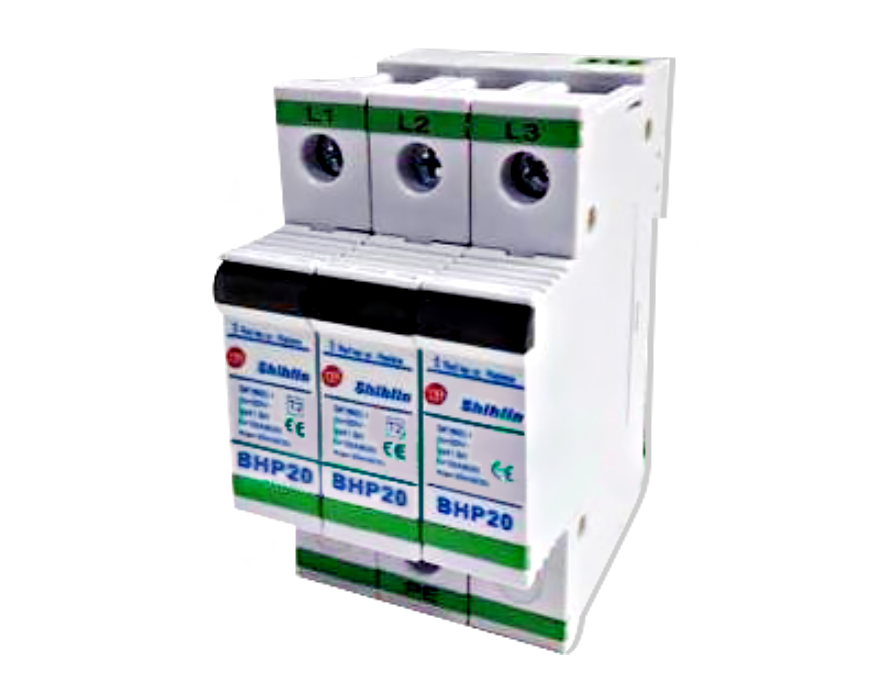 ระบบป้องกันไฟกระชาก SHIHLIN/NANO 3 Pole 20kA รุ่น BHP20-3PR3P