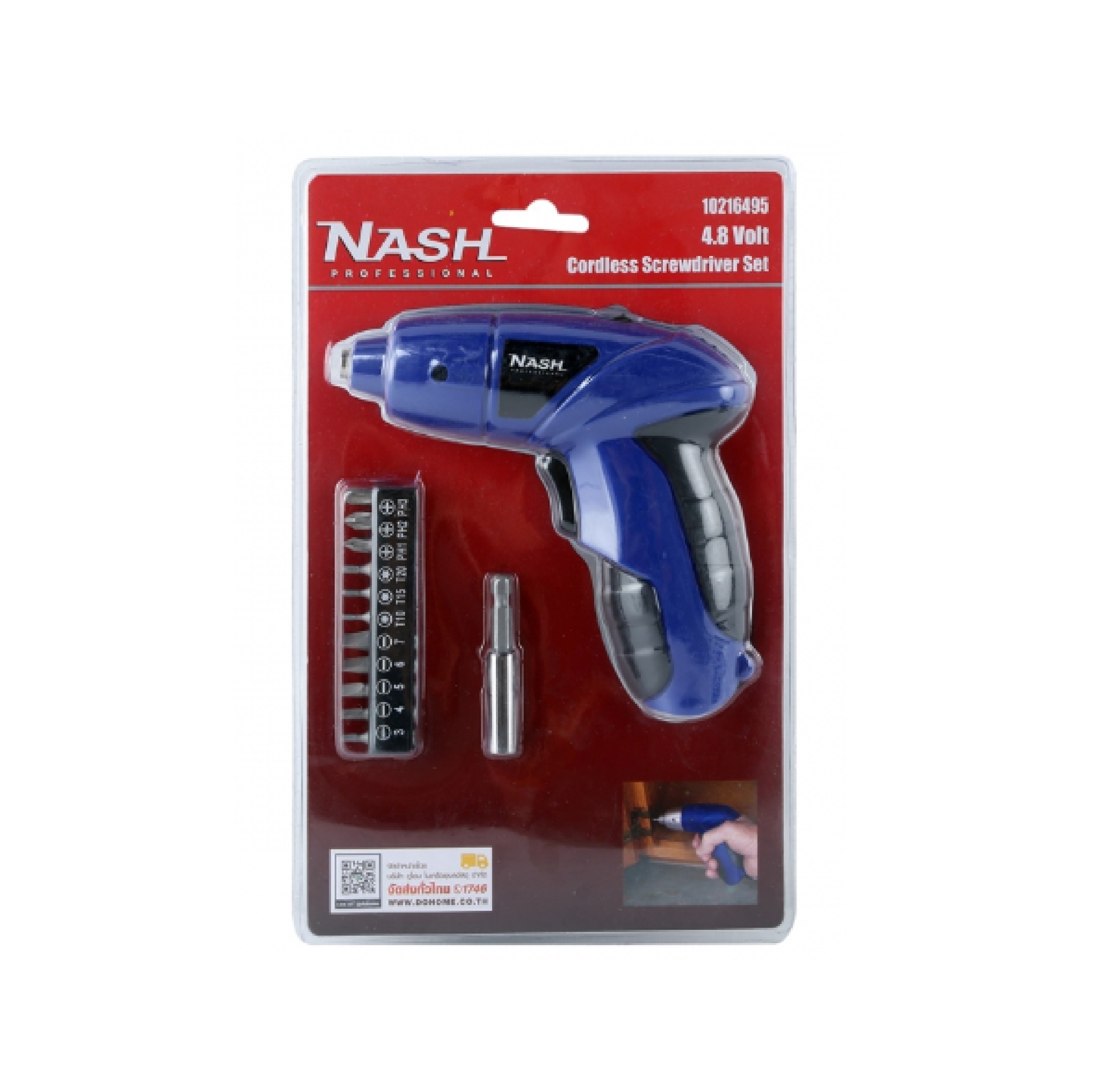 NASH สว่านไขควง 4.8 โวลต์ รุ่น LT-80435