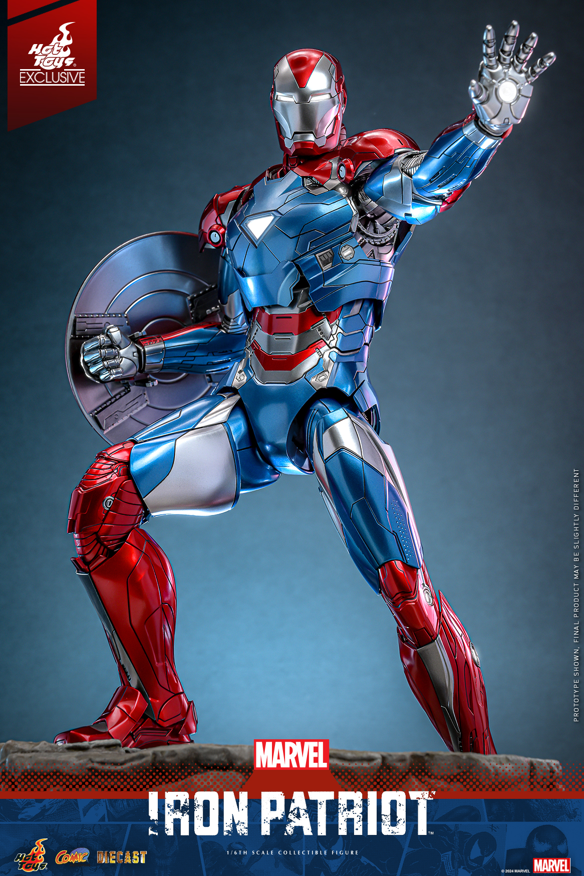 Hot Toys CMS021D68 Marvel Comics - Iron Patriot [Hot Toys Exclusive]