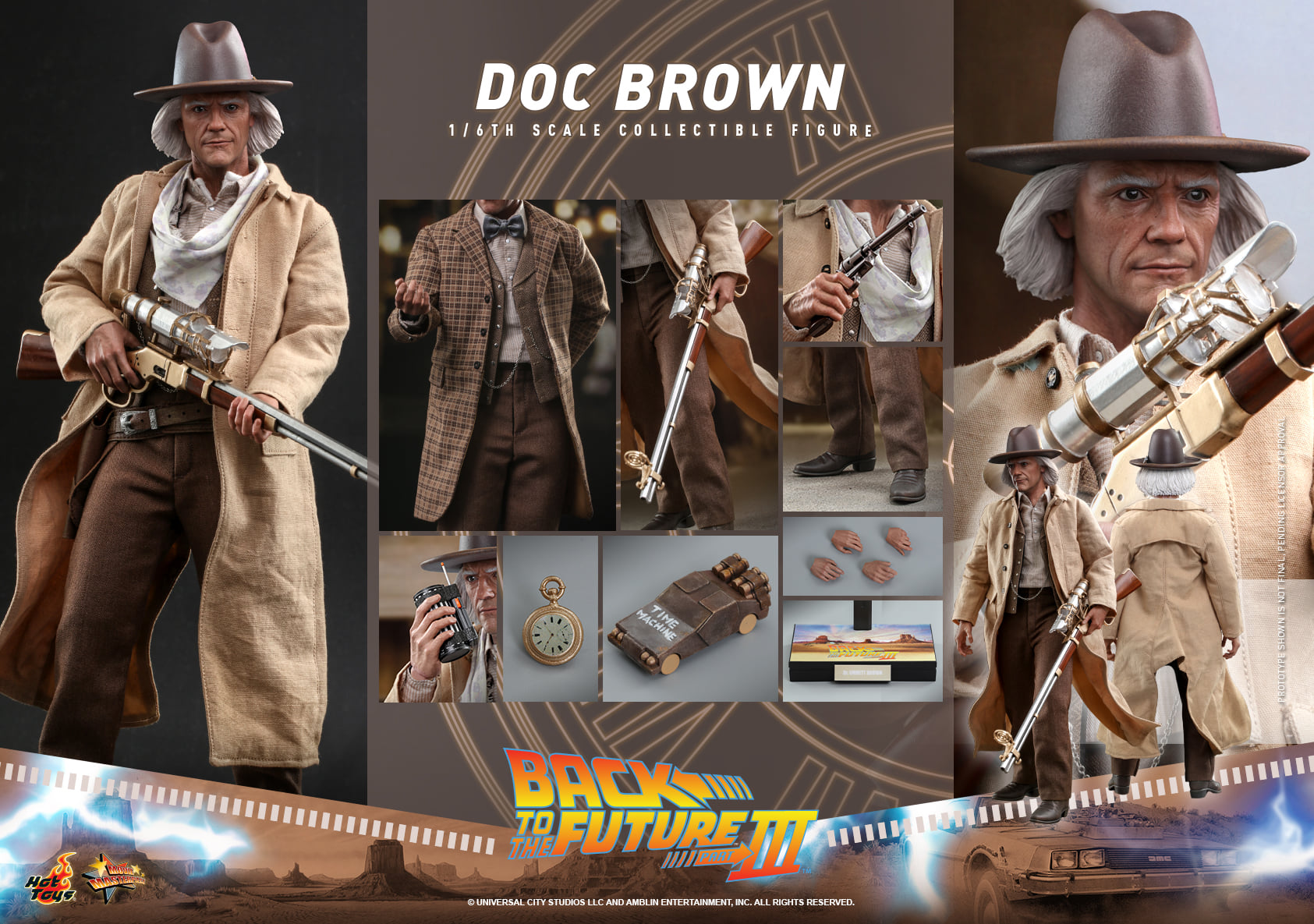 Hot Toys MMS617 1/6 Back to the Future Part III - Doc Brown