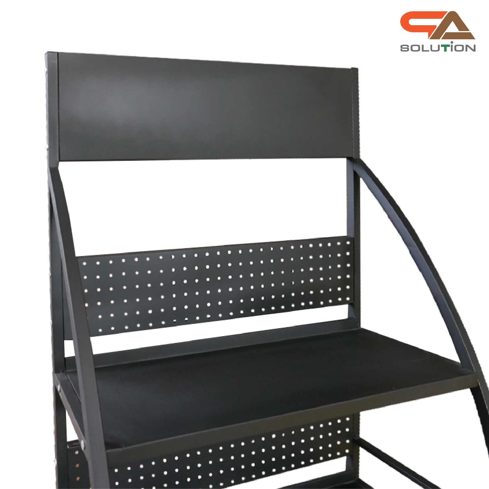 ชั้นวางสินค้าเหล็ก 4ชั้น สีดำขนาด(W)70 x (D)45 x (H)170 cm.(ถอดประกอบได้) แข็งแรง รับน้ำหนักได้ดี