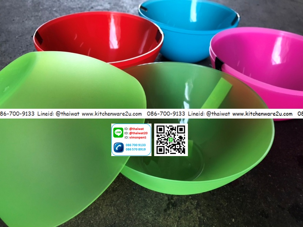 P06676 ชามสลัดกลาง แพคคู่ เกรดเอ 3002/2 (16.5*16.5*7 ซม) (ราคาส่งต่อ 10 โหล:120 แพค: โหลละ 190 บ)