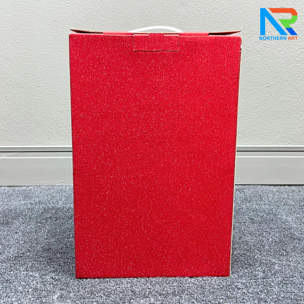 เกมส์หมุนบอล จับรางวัล ตั้งโต๊ะ กล่องสีแดง ขนาด 23 x 18 x 35 cm. พร้อมลูกบอลใส่ฉลาดขนาด 45 มม. จำนวน 40 ลูก