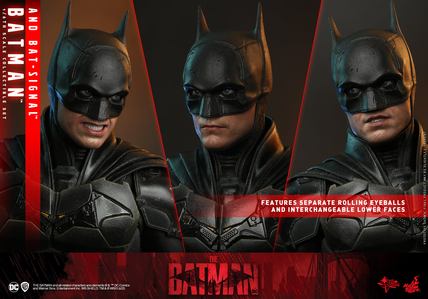 Hot Toys MMS641 1/6 The Batman - Batman and Bat-Signal