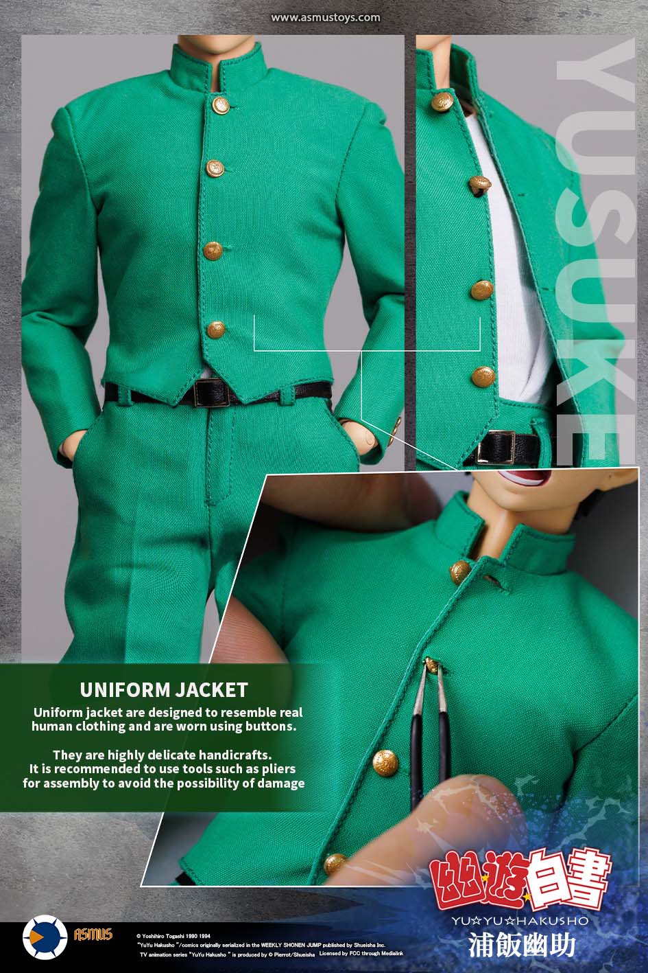 ASMUS TOYS YUYU002LUX 1/6 YU YU HAKUSHO - YUSUKE URAMESHI (LUXURY EDITION)