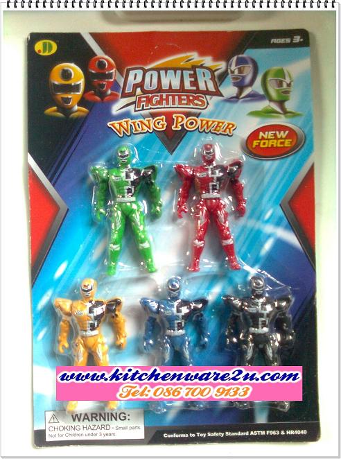 P03056 ชุด Power fighter ของเล่น ราคาส่งต่อ 1 โหล (180 บ/โหล ส่ง 15 บาท ขายส่งทุกอย่าง 20 บาท)