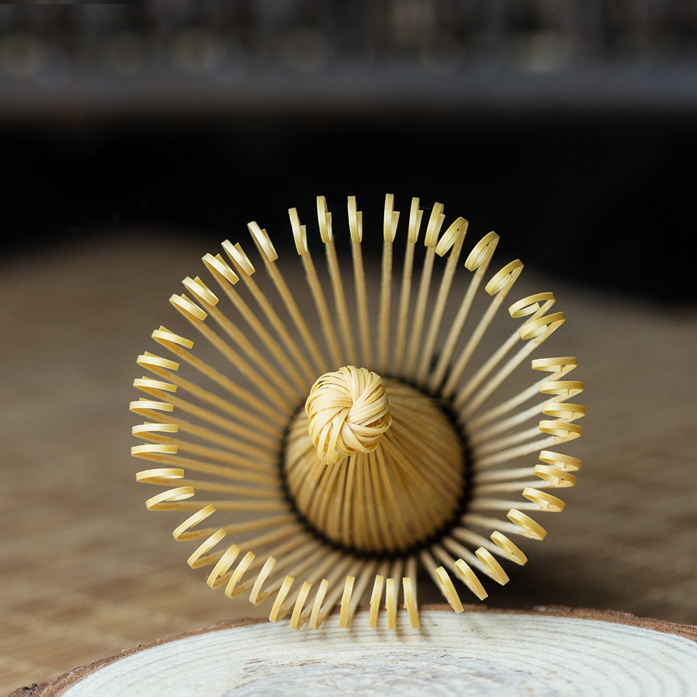 แปรงไม้ไผ่ แปรงคนมัทฉะ แปรงชงชาเขียวญี่ปุ่น มี 120 เส้น