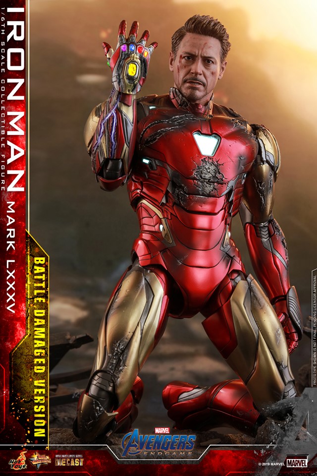 Hot Toys MMS543D33 Avengers: Endgame - Iron Man Mark LXXXV (Battle Damaged Version)