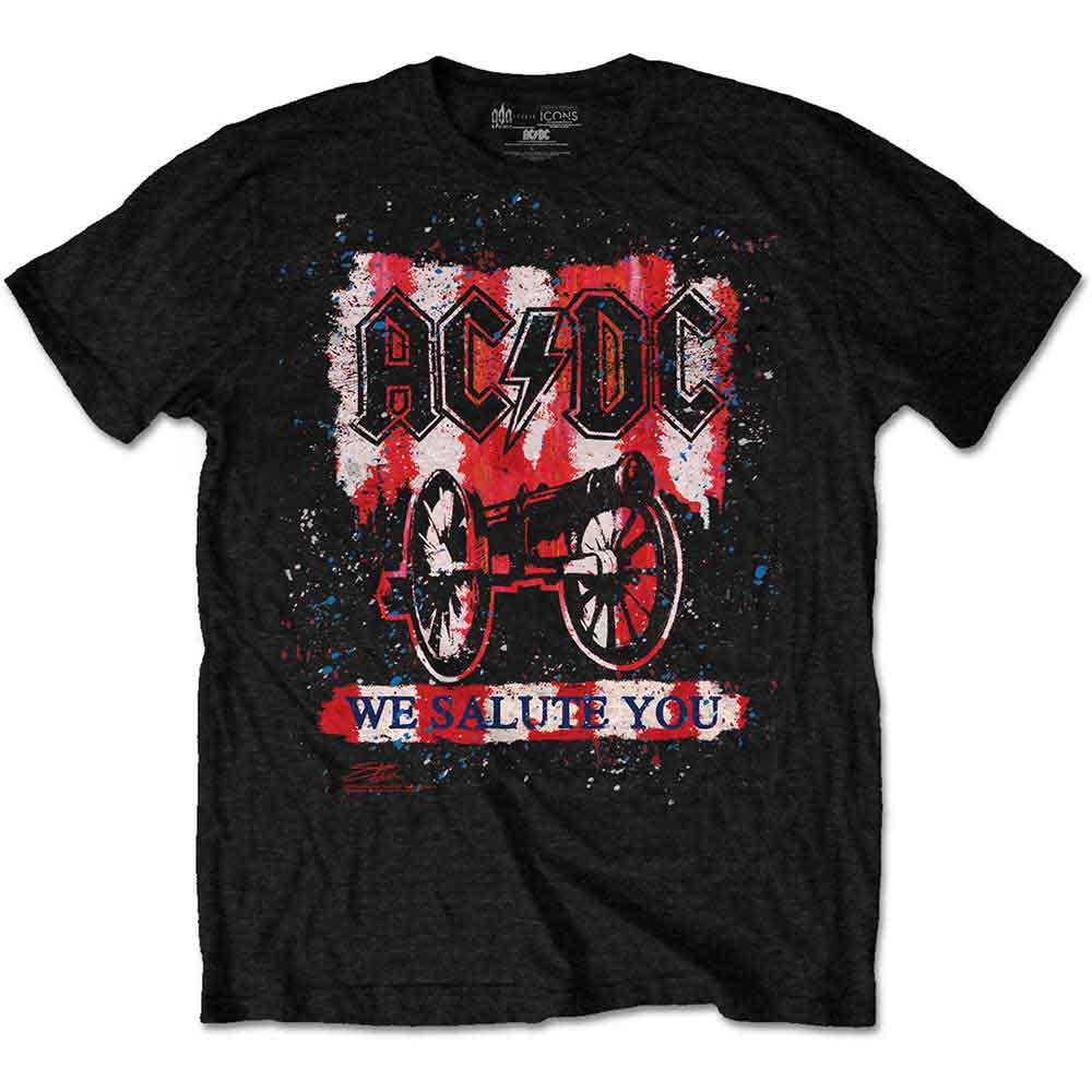 AC/DC Unisex T-Shirt: We Salute You Bold BLACK