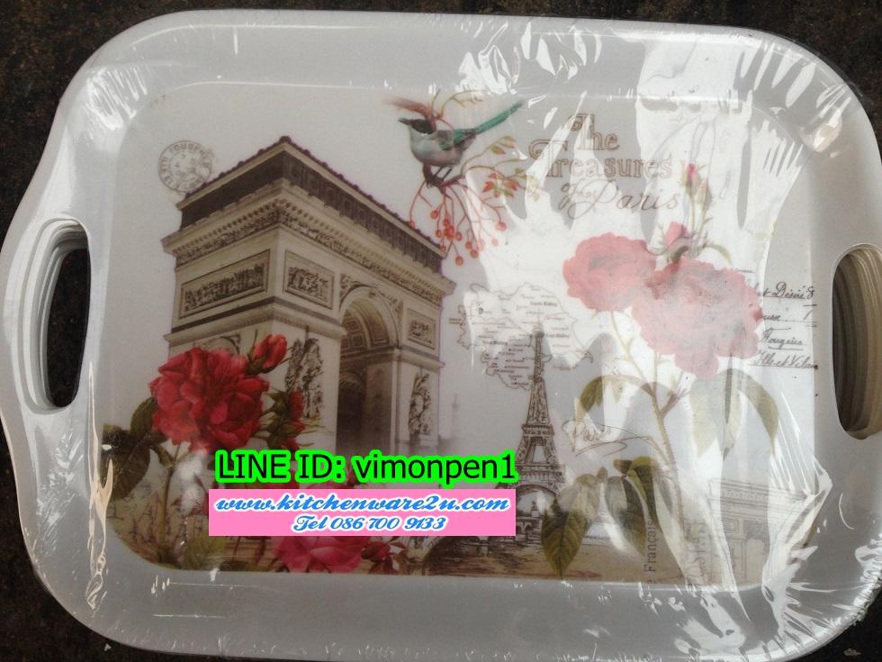 P00381 ถาดเหลี่ยมเมลามีน 32*24 ซม. (ราคาส่งต่อ 1 โหล:12 ใบ)