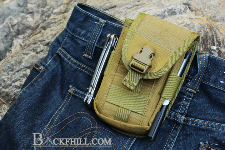 กระเป๋าติดเอวขนาดกลางสีน้ำตาล กระเป๋าคาดเอว กระเป๋าคาดเอวทหาร กระเป๋าคาดเอวช่างกล้อง กระเป๋าทหาร กระเป๋าbike