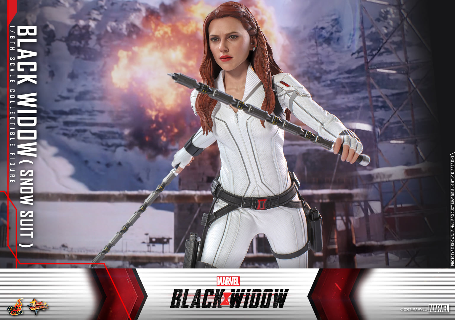 Hot Toys MMS601 1/6 Black Widow - Black Widow (Snow Suit Version)