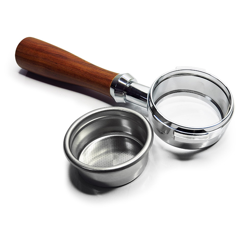 ด้ามชงไม่มีก้น ด้ามไม้ Bottomless(Naked) portafilter