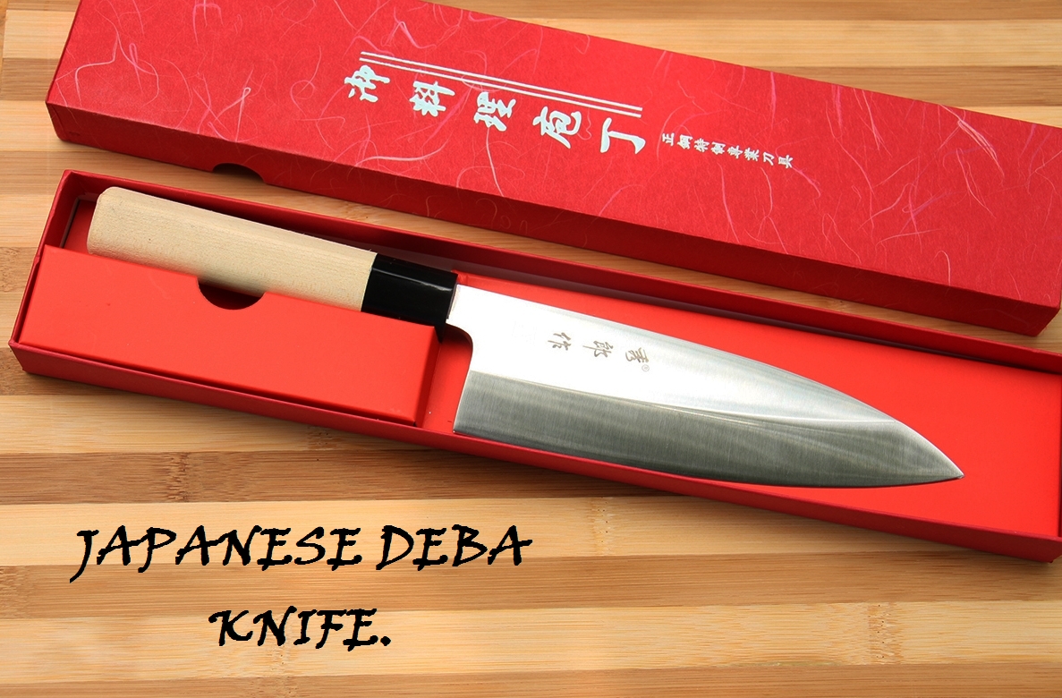 มีดเดบะแล่ปลากล่องแดง Japanese Deba Knife ของแท้ 100 % ขนาด 12 นิ้ว