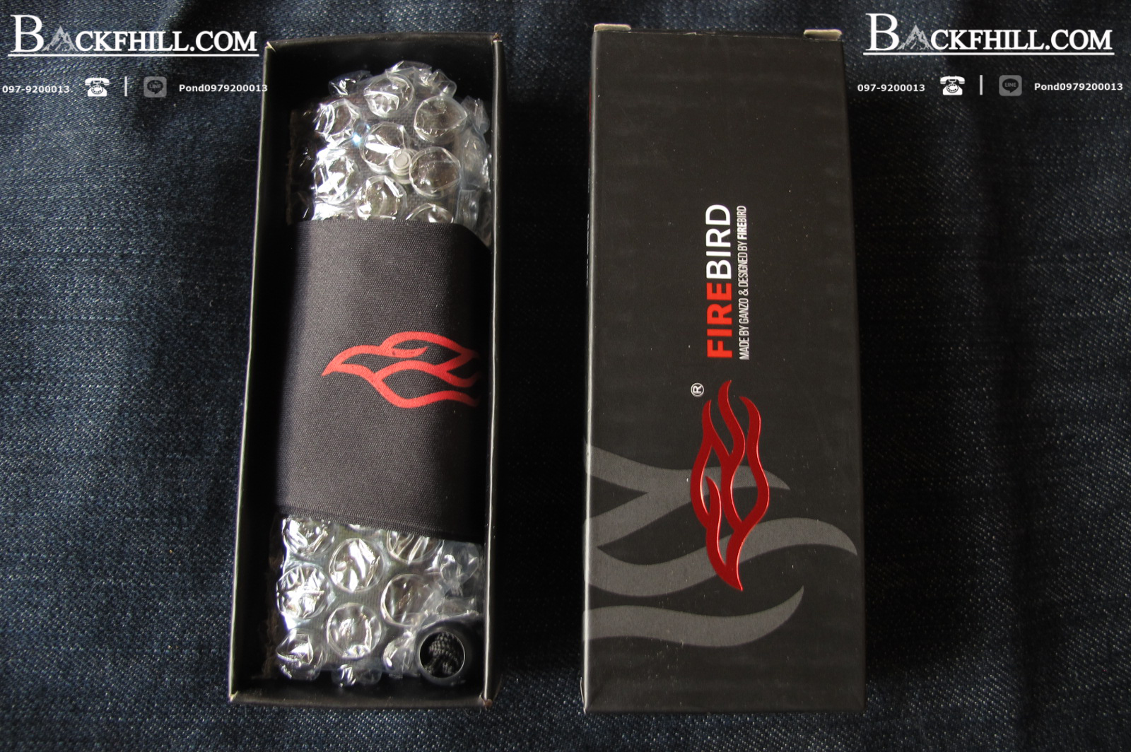 Ganzo รุ่น F7563-BK (สีดำ)Firebird G10 Scales Folding Knife.