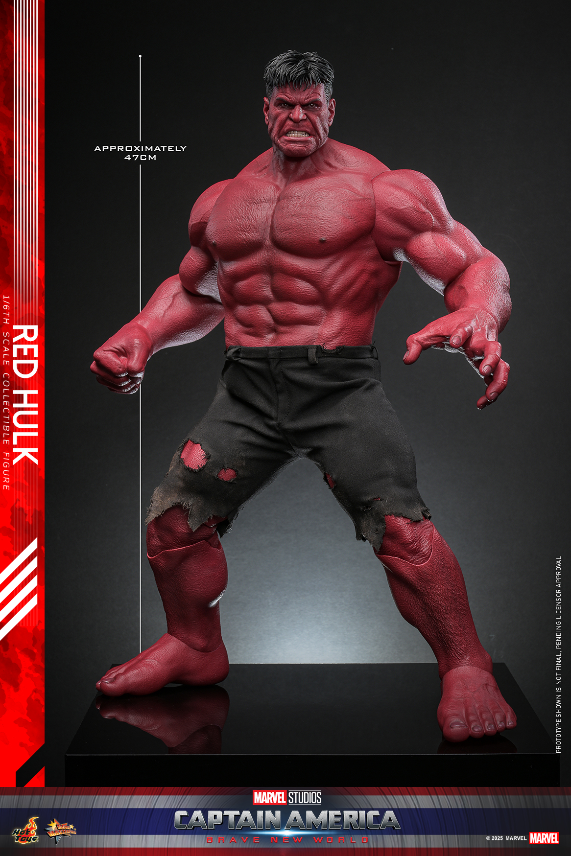 Hot Toys MMS797 Captain America: Brave New World - Red Hulk