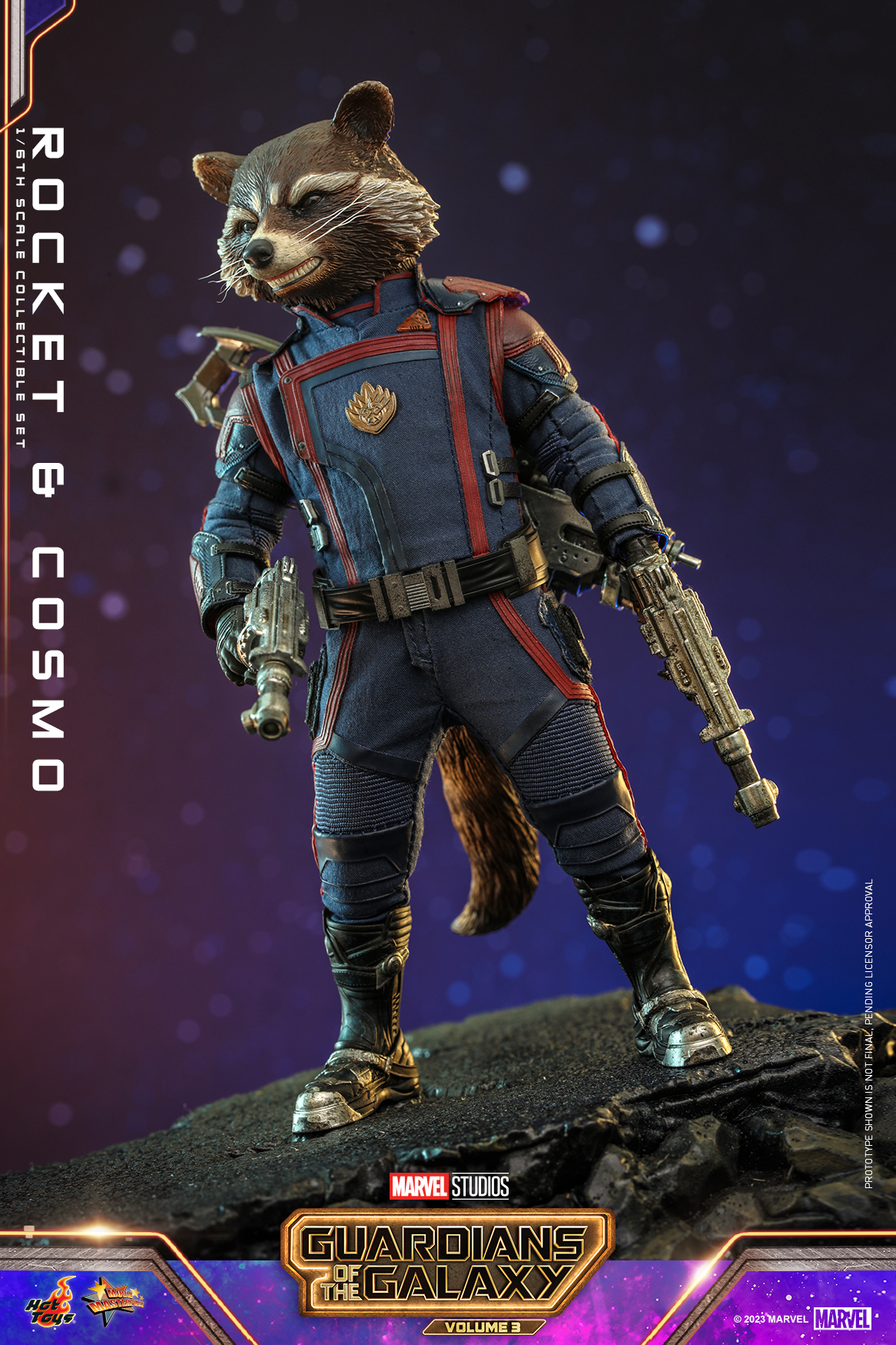 Hot Toys MMS708 1/6 Guardians of the Galaxy Vol. 3 - Rocket and Cosmo