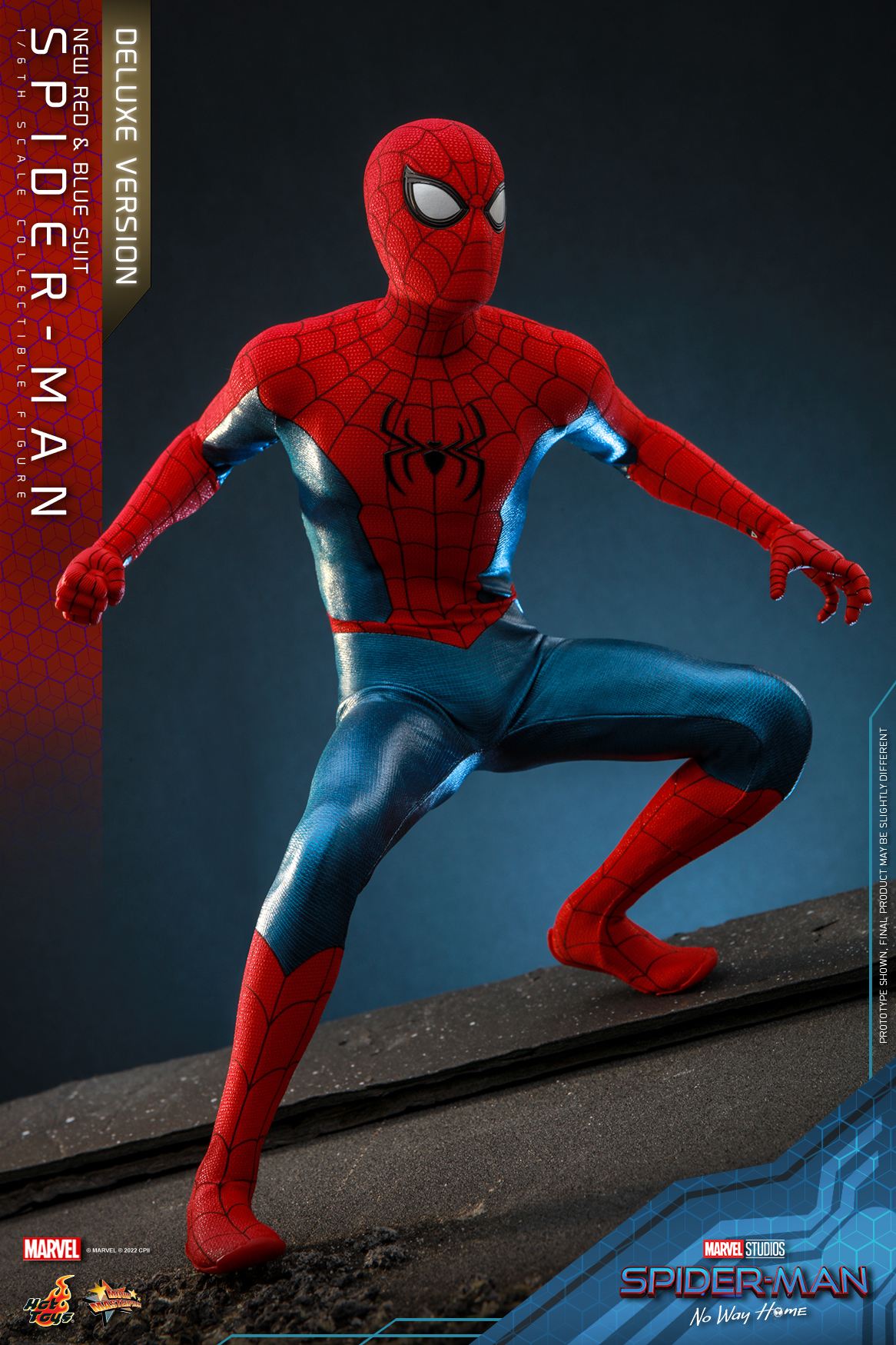 Hot Toys MMS680 1/6 Spider-Man: No Way Home - Spider-Man (New Red and Blue Suit) [Deluxe Version]