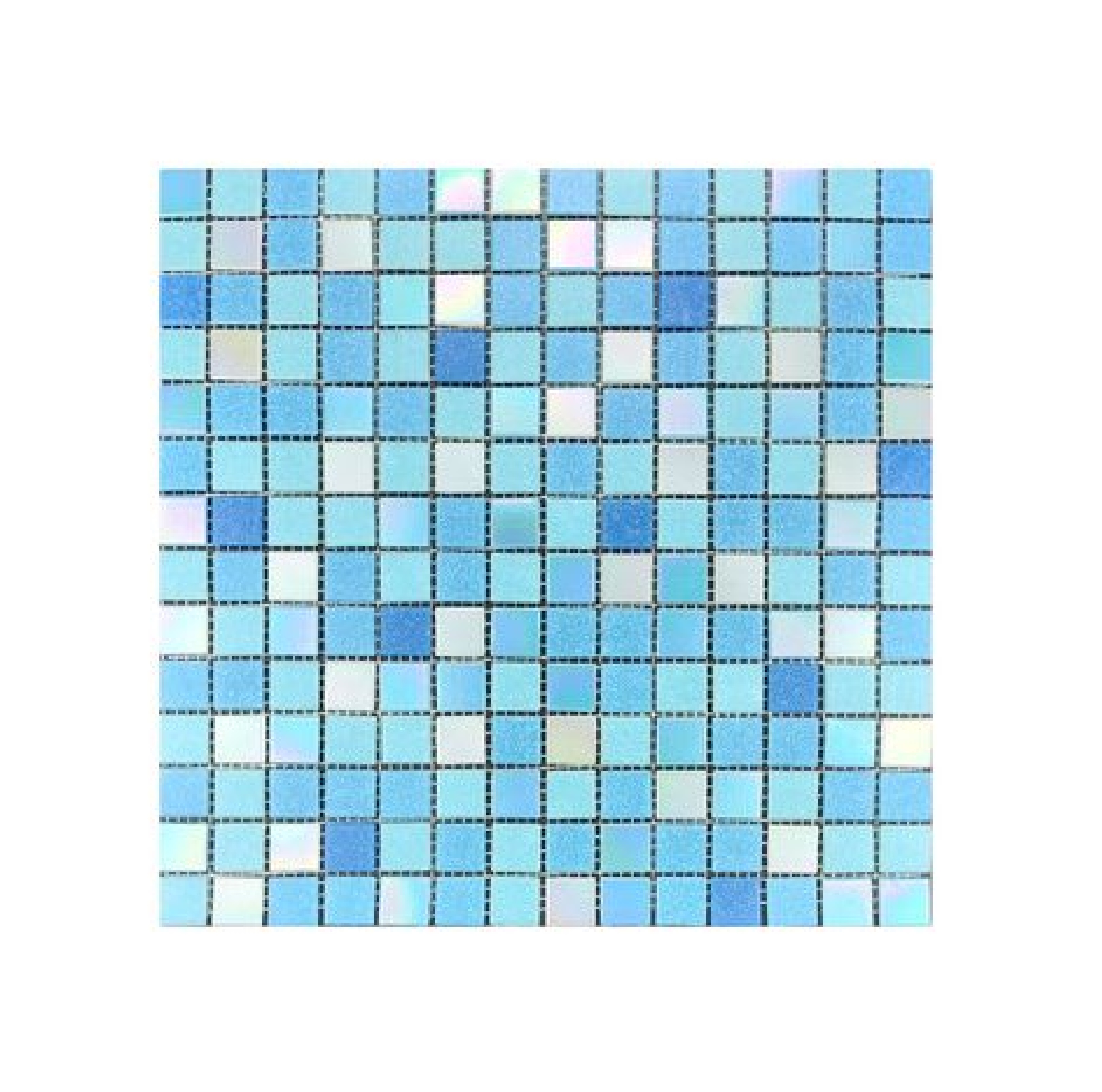 กระเบื้องโมเสกแก้ว KASSA รุ่น KMS-CH09 ขนาด 30 x 30 ซม. สีฟ้า