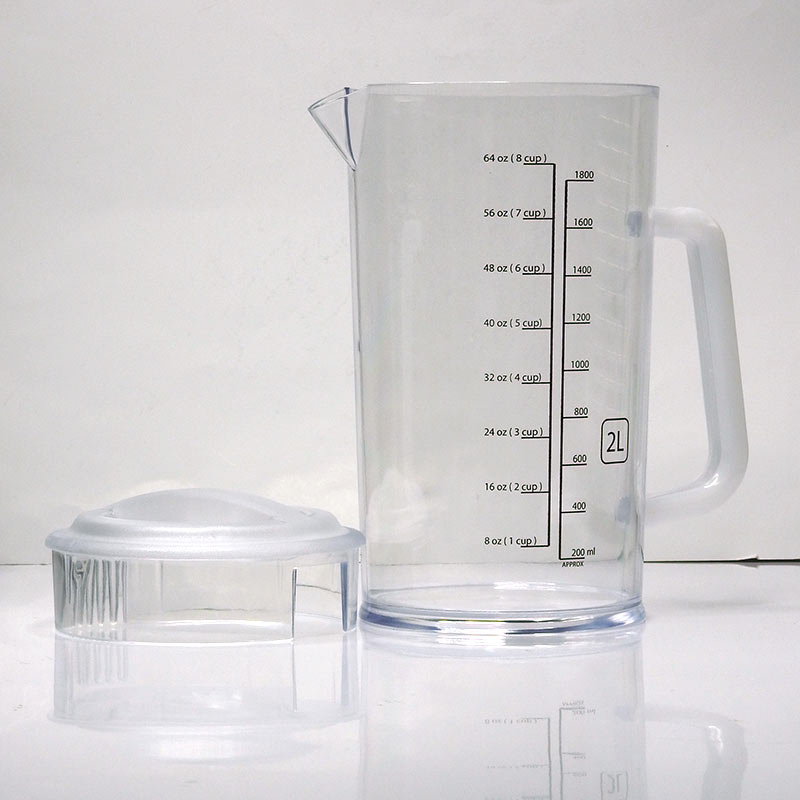 2 Litres Mesuring Ligth Jar with lid and scale 1610-539