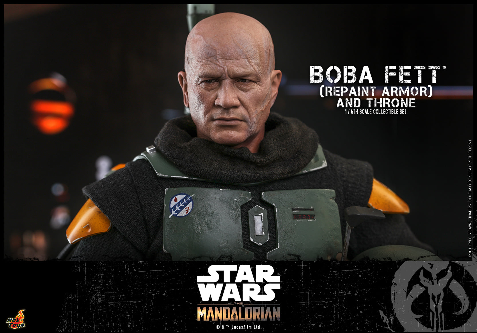Hot Toys TMS056 1/6 Star Wars: The Mandalorian™ - Boba Fett (Repaint Armor) and Throne