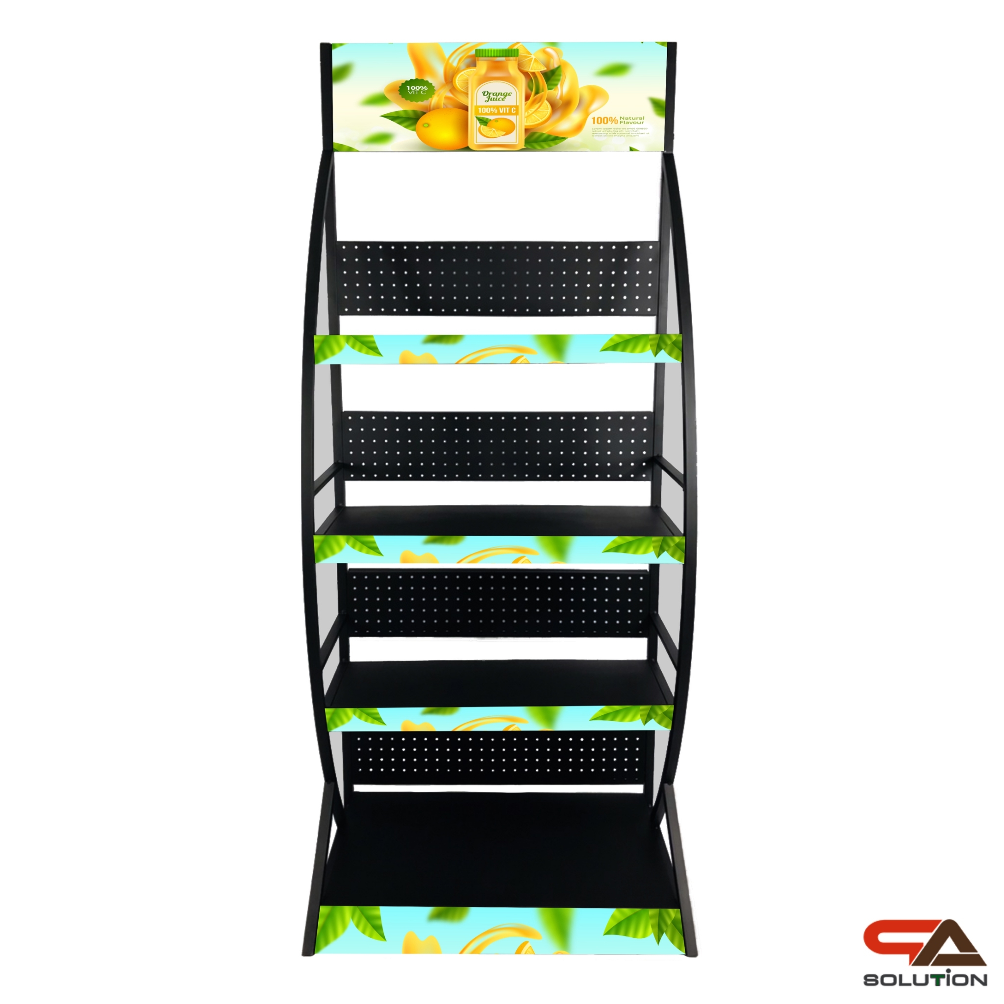 ชั้นวางสินค้าเหล็ก 4ชั้น สีดำขนาด(W)70 x (D)45 x (H)170 cm.(ถอดประกอบได้) แข็งแรง รับน้ำหนักได้ดี