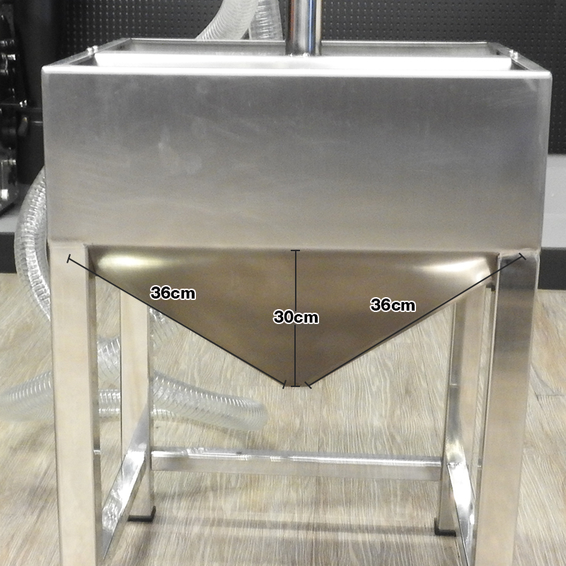 ถังใส่เมล็ดกาแฟ สแตนเลส 45x45x61 cm.