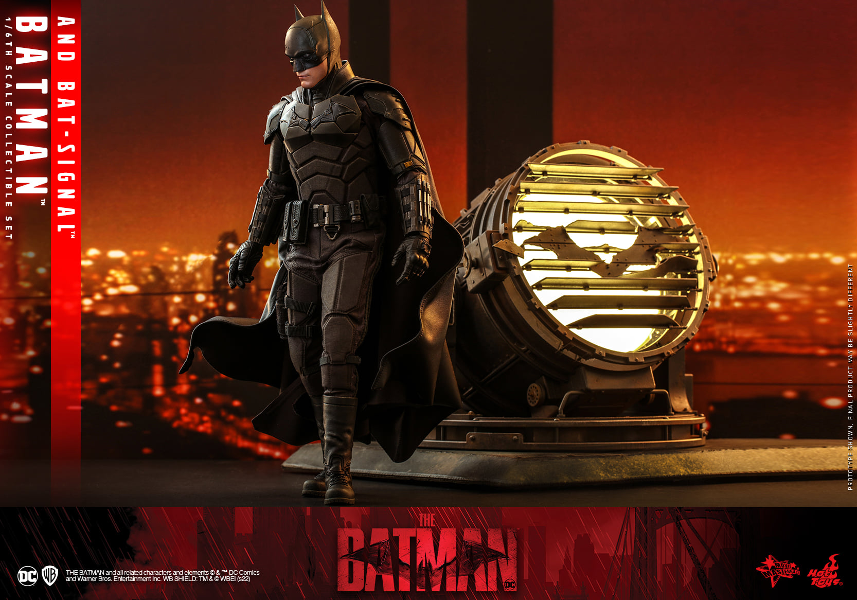Hot Toys MMS641 1/6 The Batman - Batman and Bat-Signal