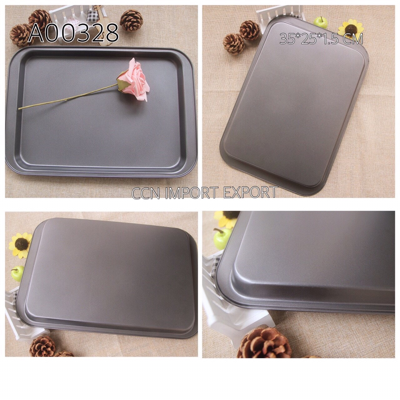 ถาดเทปล่อน 37 x 25.5 cm.