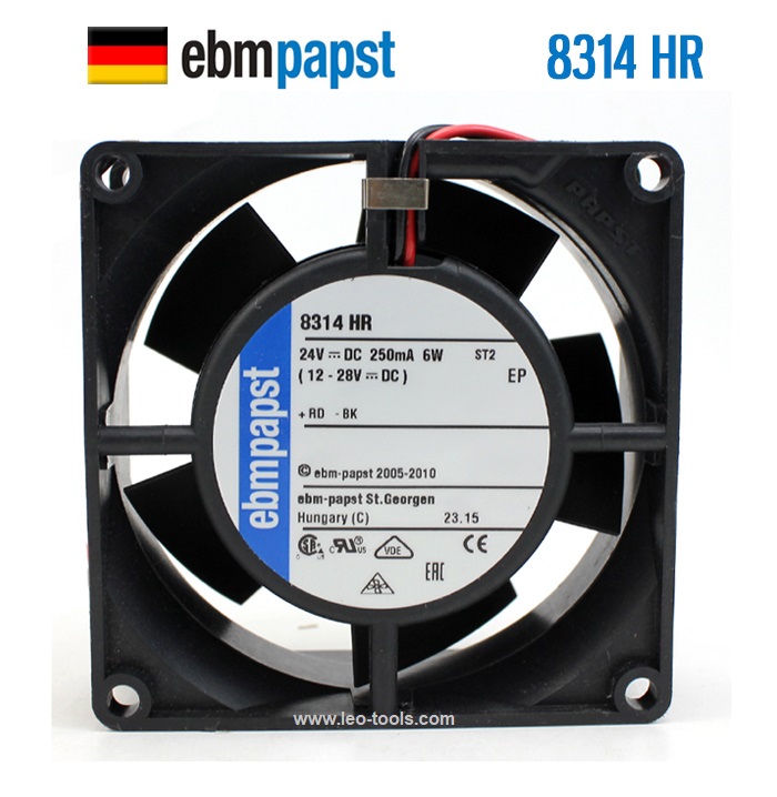 Ebm-papst fan 8314HR 24V 6W อินเวอร์เตอร์พัดลมระบายความร้อน