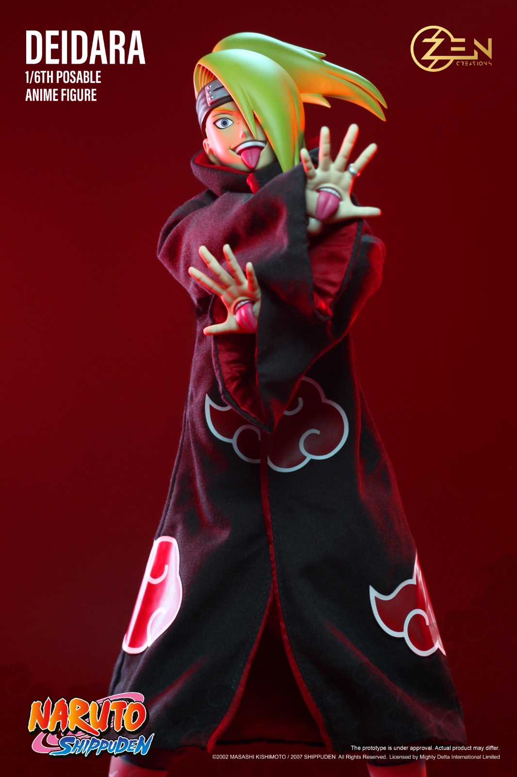 Zen Creations PAF004S Posable Anime Figure (PAF) Deidara (Standard Version)