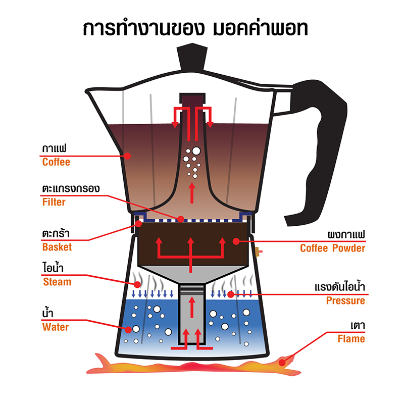 BIALETTI มอคค่าพอท 6 คัพ รุ่น Express