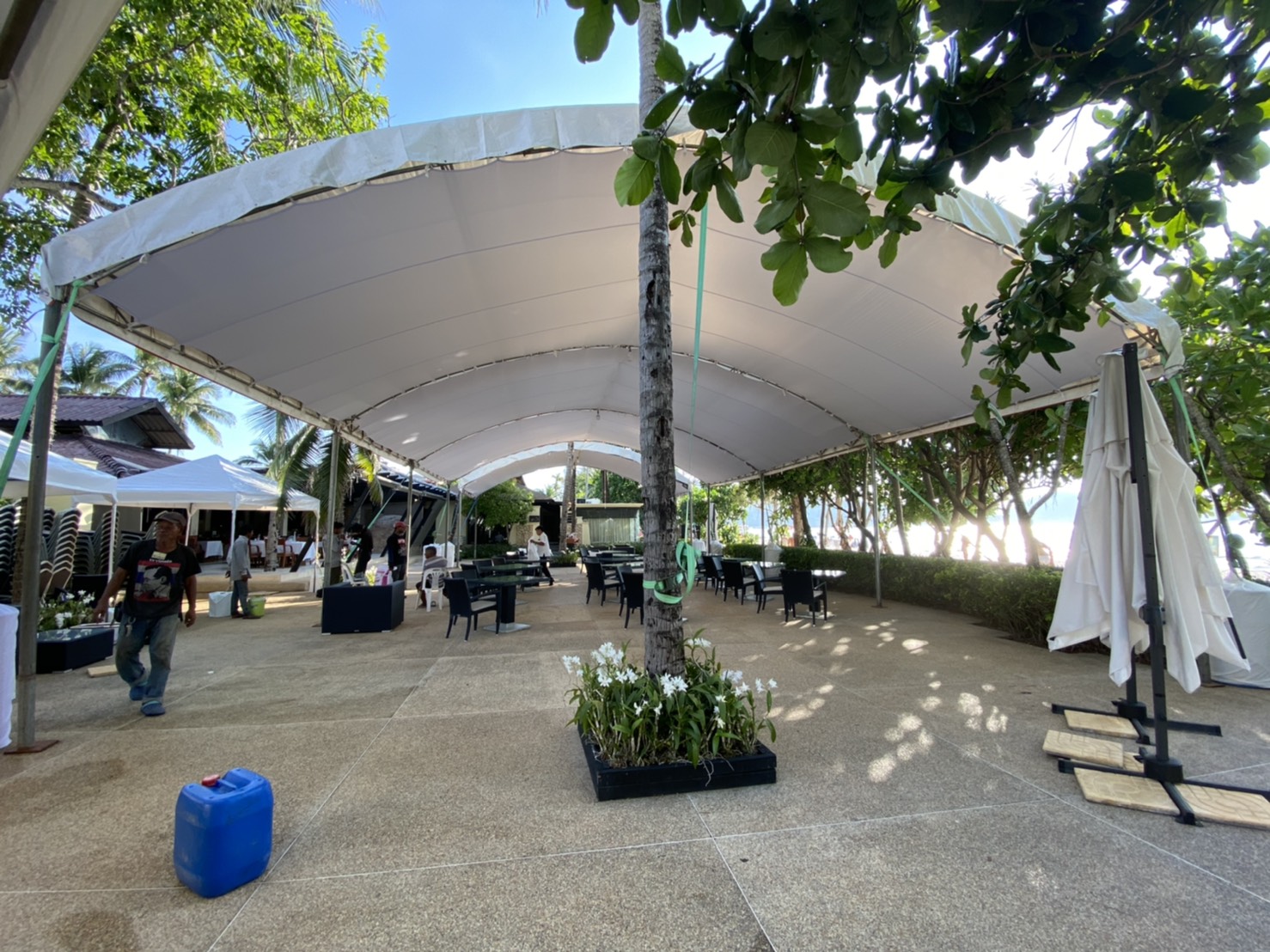 เต็นท์โดม 10 เมตร ความยาวเพิ่ม/ลดขนาดตามความต้องการ