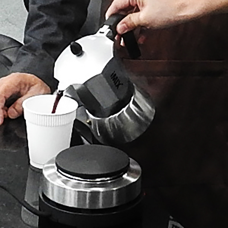 หม้อต้มกาแฟสดมอคค่าพอท (MOKA POT) อลูมิเนียม 6 ถ้วย