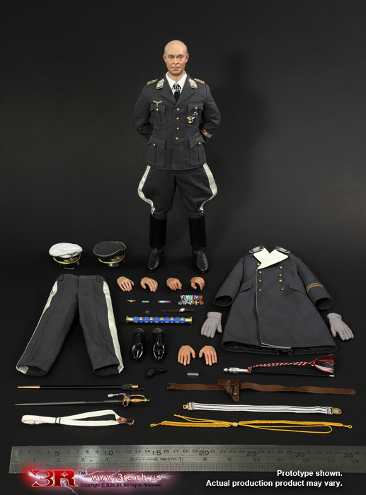3R GM649 1/6 WWII German Luftwaffe Generalfeldmarschall - Albert Kesselring