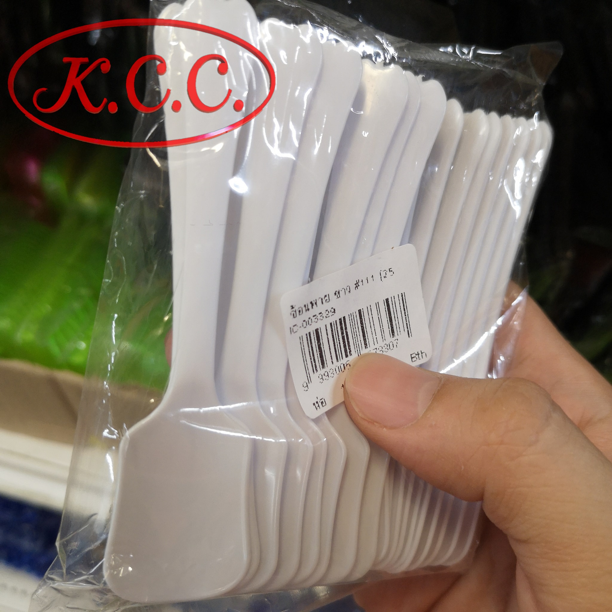 ช้อนพาย สี ขาว / ดำ #111 (25 คัน)