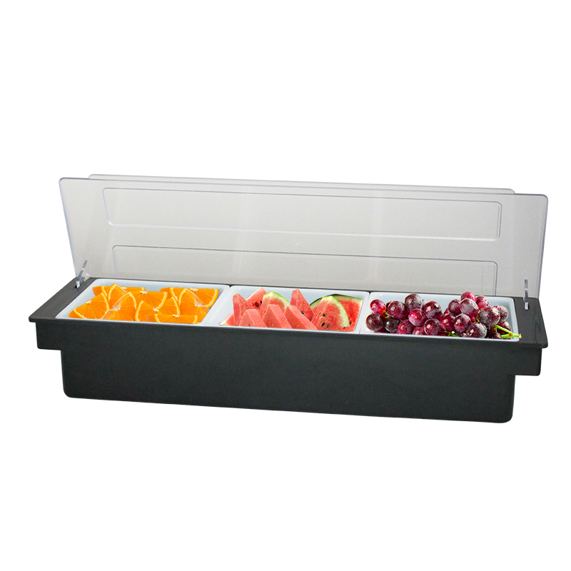 Service Caddy box with 3 Compartment Cutlery Box