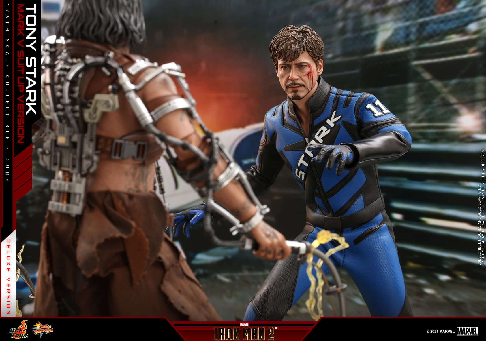 Hot Toys MMS600 1/6 Iron Man 2 - Tony Stark Mark V Suit up Version (Deluxe Version)