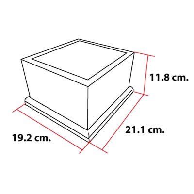 อ่างเคาะกากกาแฟ +กล่องไม้ตั้งอ่างเคาะกาก สูง 11.8 (ตัวเล็ก)