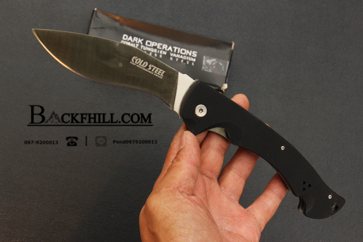 มีดพับ COLD STEEL รุ่น RAJAH 2 ทรงกรูข่า ด้าม G10 OEM ใบหนา