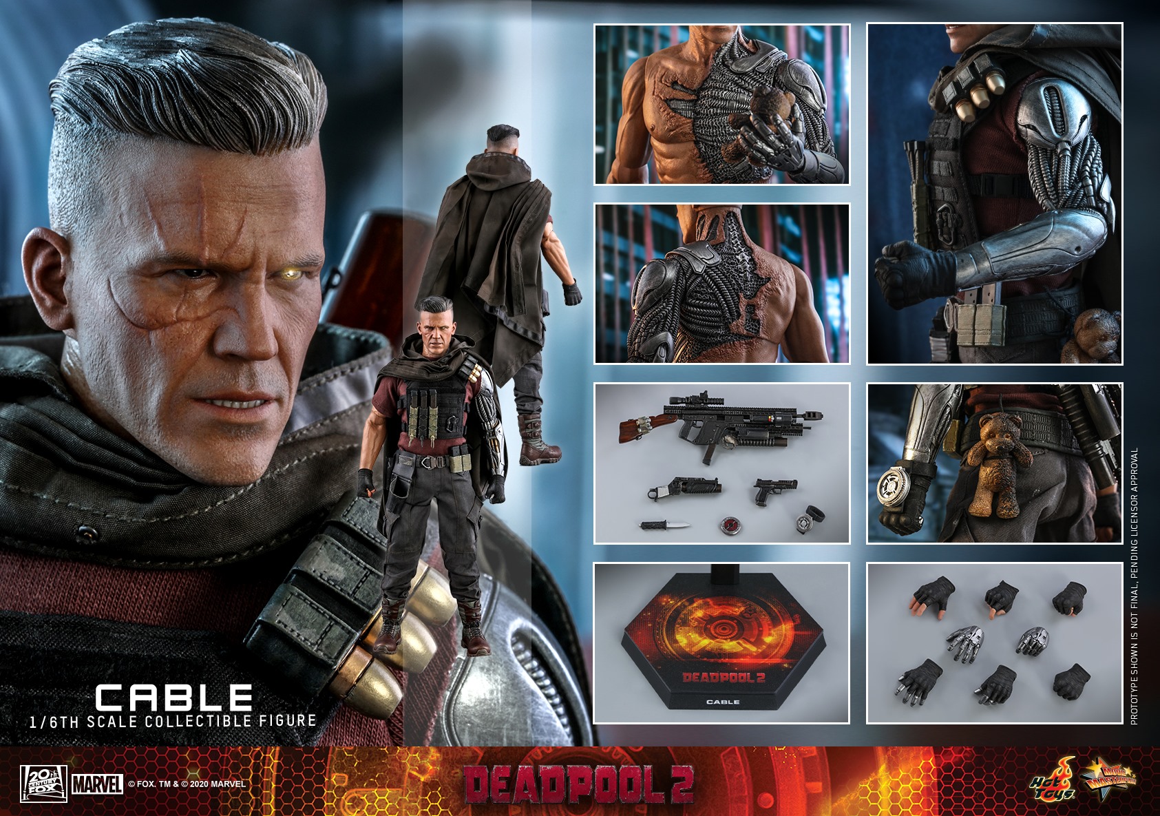 Hot Toys MMS583 1/6 Deadpool 2 - Cable (Special Edition Bonus)