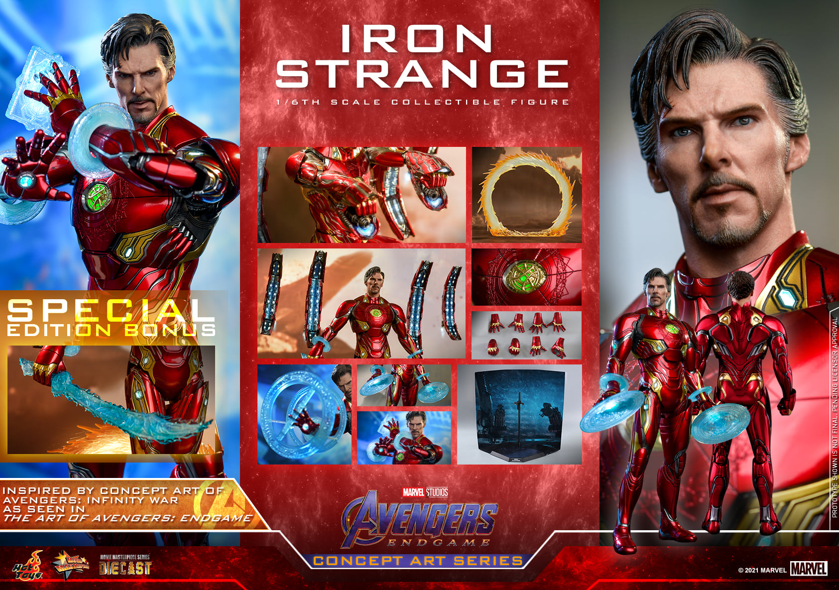 Hot Toys MMS606D41 1/6 Avengers: Endgame (Concept Art Series) - Iron Strange