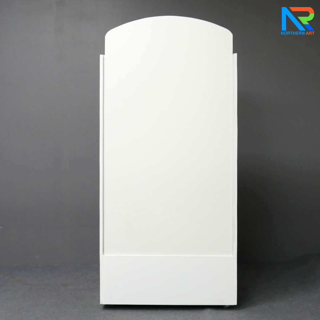 เช่าเกมส์หย่อนเหรียญตั้งพื้น มีล้อ ขนาด (W)80 X (D)30 X (H)150 cm. วัสดุไม้MDFปิดผิวเมลามีน และแผ่นอะคริลิคใส พร้อมเหรียญอะคริลิค 12 อัน